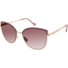 image:imageJessica Simpson Womens Flush Lens Metal Chic Refined Metal Elegant Cat Eye Sunglasses with UV400 ProtectionRose Gold  Rose