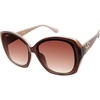 image:imageJessica Simpson Womens Oversized Square SunglassesBrown  Nude