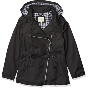 image:imageJessica Simpson Girls Pretty Trench CoatBlack Gingham