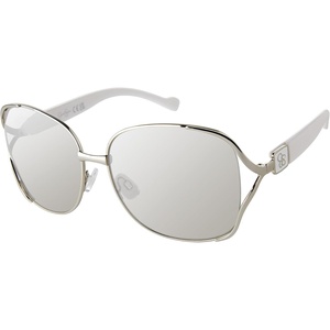 image:imageJessica Simpson Oversized Square SunglassesSilver  White