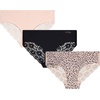 image:imageJessica Simpson Seamless Underwear For Women Lace Hipster Panties Cute Breathable and Comfortable Multipack Ropa InteriorPearlBlackBlush 3 Pack