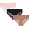 image:imageJessica Simpson Seamless Underwear For Women Lace Hipster Panties Cute Breathable and Comfortable Multipack Ropa InteriorPearlDolceBlack 3 Pack