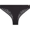 image:imageJessica Simpson Womens Tanga Underwear  3 Pack6 Pack Soft Microfiber Lace Back Panties  Breathable Underwear for WomenBlack 3pk