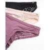 image:imageJessica Simpson Womens Tanga Underwear  3 Pack6 Pack Soft Microfiber Lace Back Panties  Breathable Underwear for WomenGrape 3pk