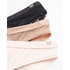 image:imageJessica Simpson Womens Tanga Underwear  3 Pack6 Pack Soft Microfiber Lace Back Panties  Breathable Underwear for WomenPearl 3pk