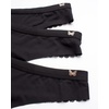 image:imageJessica Simpson Womens Thong Panties  6 Pack Seamless Lace Microfiber Underwear for Women SXLBlackBlackBlack