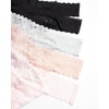 image:imageJessica Simpson Womens Thong Underwear  5 Pack Microfiber Stretch Lace Panties Soft amp Sexy Lingerie for Women5pack Stretch Lace RosePinkMicro ChipBlackBlack