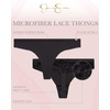 image:imageJessica Simpson Womens Underwear Breathable Thongs No Show Ladies Panties Soft Microfiber Stretch Lace Tanga 3 PackBlackBlackBlack