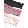 image:imageJessica Simpson Womens Underwear Breathable Thongs No Show Ladies Panties Soft Microfiber Stretch Lace Tanga 3 PackBlackGrape ShakeRose Smoke