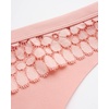 image:imageJessica Simpson Womens Underwear Breathable Thongs No Show Ladies Panties Soft Microfiber Stretch Lace Tanga 3 PackBrunetteMellow RoseJet Black