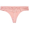 image:imageJessica Simpson Womens Underwear Breathable Thongs No Show Ladies Panties Soft Microfiber Stretch Lace Tanga 3 PackBrunetteMellow RoseJet Black