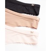 image:imageJessica Simpson Womens Underwear Breathable Thongs No Show Ladies Panties Soft Microfiber Stretch Lace Tanga 3 PackDolcePearlBlack