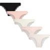 image:imageJessica Simpson Womens Bikini Underwear  5 Pack Sexy Lace Trim Seamless Panties Briefs for WomenFloral PrintGardeniaStripeRoseBlack