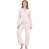 image:imageJessica Simpson Womens Pajama Set  2 Piece Cozy Long Sleeve Button Down Pajamas with Matching Pants Sizes SXLAngel Wing W Tickle