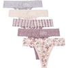 (5-pack) Stretch Lace Gray/Smoke/Shadow Stripe/Grape Shake/Painterly Butterfly