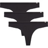 image:imageJessica Simpson Womens Underwear Breathable Thongs No Show Ladies Panties Soft Microfiber Stretch Lace Tanga 3 PackBlackBlackBlack