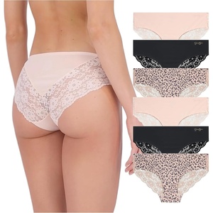 image:imageJessica Simpson Seamless Underwear For Women Lace Hipster Panties Cute Breathable and Comfortable Multipack Ropa InteriorPearlBlackBlush 6 Pack
