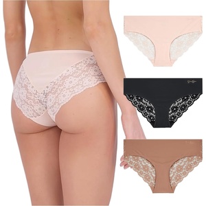 image:imageJessica Simpson Seamless Underwear For Women Lace Hipster Panties Cute Breathable and Comfortable Multipack Ropa InteriorPearlDolceBlack 3 Pack