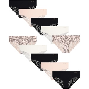 image:imageJessica Simpson Womens Hipster Underwear  10 Pack Sexy Lace Trim No Show Seamless Briefs  Panties for Women SXLLeopard Multi