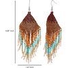 image:imageJessica Simpson Beaded Earrings for Women Dangling Multicolor Seed BeadBlue