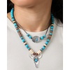 image:imageJessica Simpson Beaded Layered Necklace for Women with Turquoise and Bull