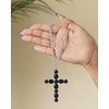 image:imageJessica Simpson Black Cross Necklace for Women 32