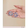 image:imageJessica Simpson Bold Blue Circle Statement Earrings for Women  GoldTone