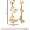 image:imageJessica Simpson Butterfly Earrings for Women GoldTone Butterfly Statement