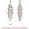 image:imageJessica Simpson Clear Crystal Dangle Earrings for Women GoldTone Mothers