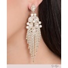 image:imageJessica Simpson Clear Crystal Dangle Earrings for Women GoldTone Mothers