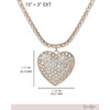 image:imageJessica Simpson Clear Crystal Heart Necklace for Women 153