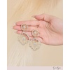 image:imageJessica Simpson Clear Pave Crystal Flower Dangle Earrings for Women Flower