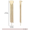 image:imageJessica Simpson Dangle Chain Earrings for Women Silver or GoldToneGold Heart