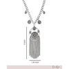 image:imageJessica Simpson Dreamcatcher Pendant Necklace for Women 16 SilverTone Trendy Boho Necklace with Pendant and Charms