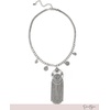 image:imageJessica Simpson Dreamcatcher Pendant Necklace for Women 16 SilverTone Trendy Boho Necklace with Pendant and Charms
