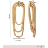 image:imageJessica Simpson Drop Earrings for Women Layered Coil GoldTone Statement
