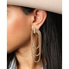 image:imageJessica Simpson Drop Earrings for Women Layered Coil GoldTone Statement
