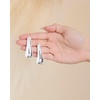 image:imageJessica Simpson Drop Stud Earrings for Women Polished SilverTone Drop