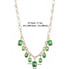 image:imageJessica Simpson Emerald Stone Multi Pendant Necklace for Women 183