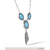 image:imageJessica Simpson Feathers and Turquoise Necklace for Women 173