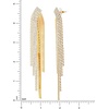 image:imageJessica Simpson Fringe Dangle Earrings for Women  GoldTone Statement