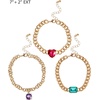 image:imageJessica Simpson Gemstone Charm Chain Bracelet for Women 3Piece 72
