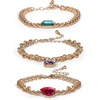 image:imageJessica Simpson Gemstone Charm Chain Bracelet for Women 3Piece 72