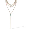 image:imageJessica Simpson Gemstone Layered Necklace for Women 15203
