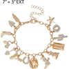image:imageJessica Simpson Gold Tone Charm Bracelet for Women 73