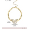 image:imageJessica Simpson GoldTone Butterfly Chain Bracelet  Adjustable Pav 95