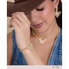 image:imageJessica Simpson GoldTone Butterfly Chain Bracelet  Adjustable Pav 95