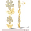 image:imageJessica Simpson GoldTone Butterfly Earrings for Women Drop or HoopGold Crystal Flower