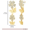 image:imageJessica Simpson GoldTone Butterfly Earrings for Women Drop or HoopGold Crystal Flower