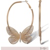 image:imageJessica Simpson GoldTone Butterfly Earrings for Women Drop or HoopGold Filigree Hoops